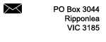 Address PO Box 3044, Ripponlea, VIC 3185